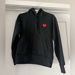 CDG Play Kids Hoodie Black Large